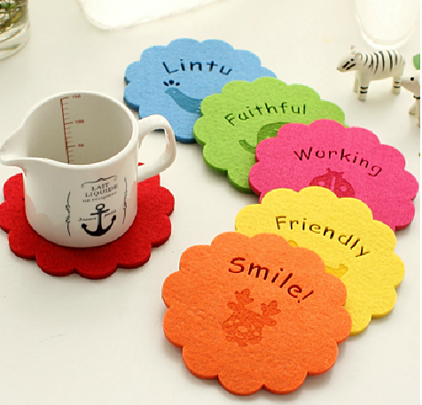 無紡布毛氈杯墊、餐墊