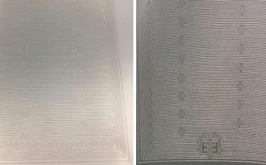 鋁箔上標(biāo)刻電路布線